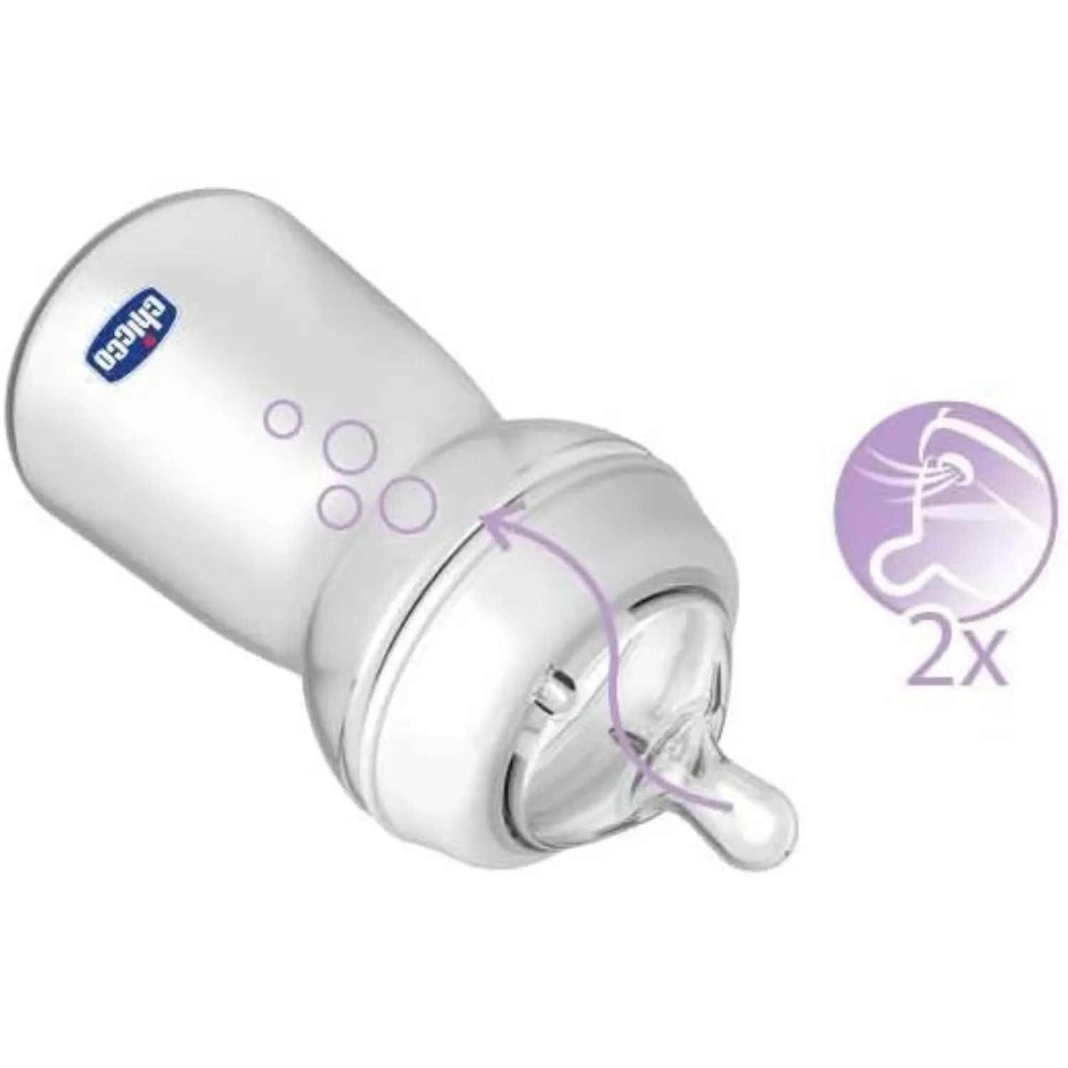 Chicco Natural Feelling Teat 6M+ Food Flow (2 Pcs)