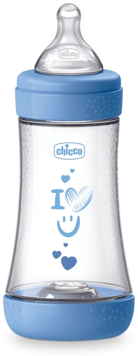 Chicco Perfect 5 Anti-Colic Baby Bottle – 240 ml (Medium Flow) 2M+