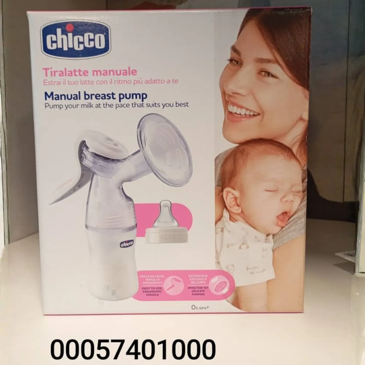 Chicco Manual Breast Pump - Ergonomic & Gentle